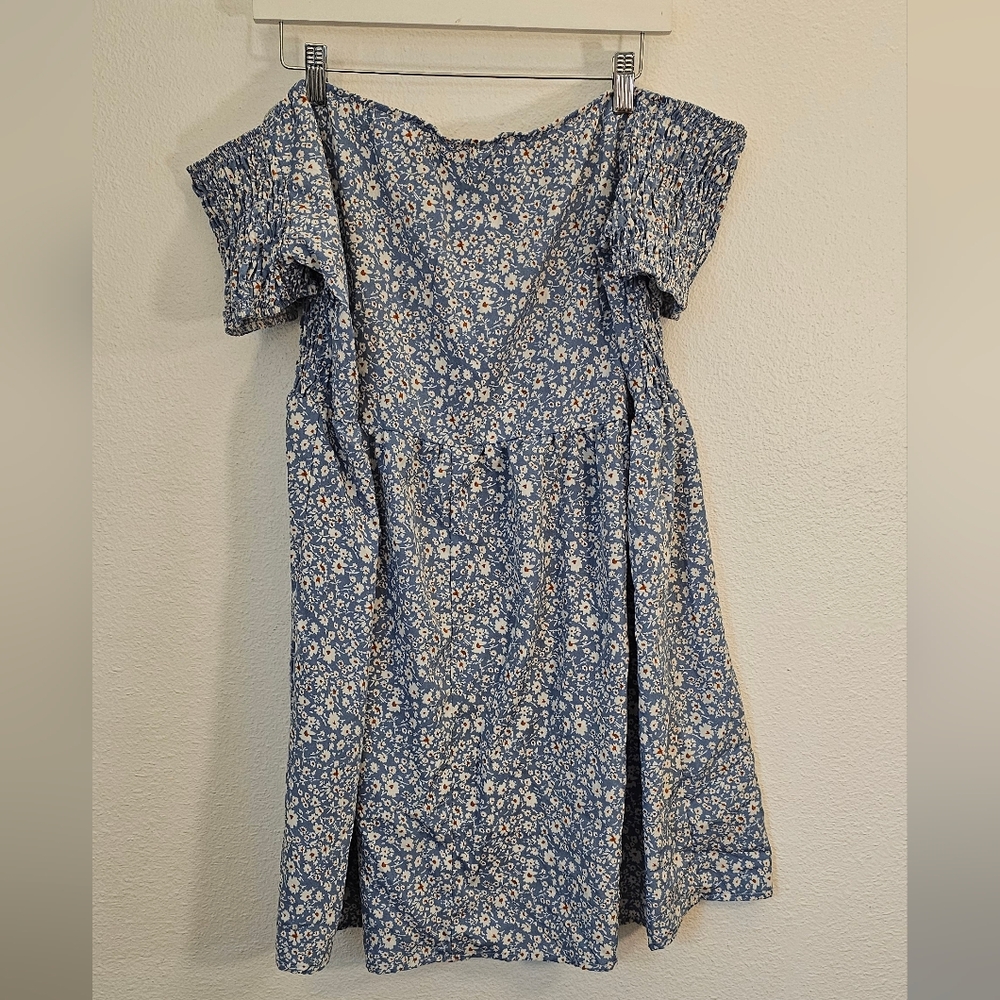 Floral Blue Dress